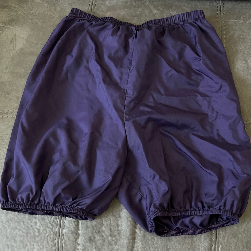 purple body wrappers trash bag shorts!